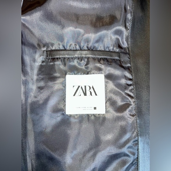 ZARA Faux Leather Overshirt - Picture 8 of 8